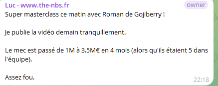 Témoignage d’un membre